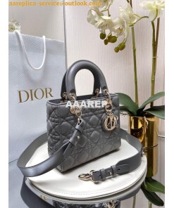 Replica Dior My ABCdior Lady Dior Bag Lambskin M0538 Gray