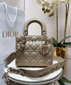 Replica Dior My ABCdior Lady Dior Bag Lambskin M0538 Natural 2