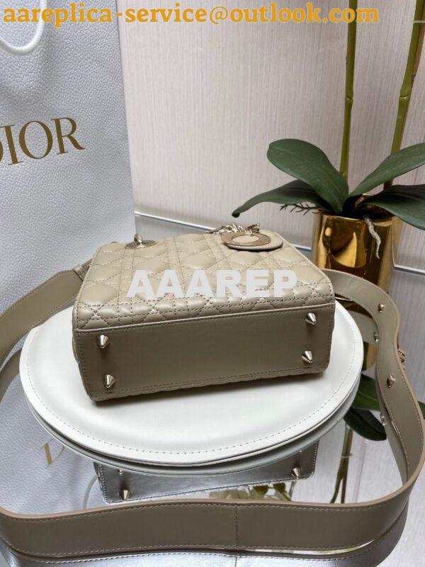 Replica Dior My ABCdior Lady Dior Bag Lambskin M0538 Natural 9