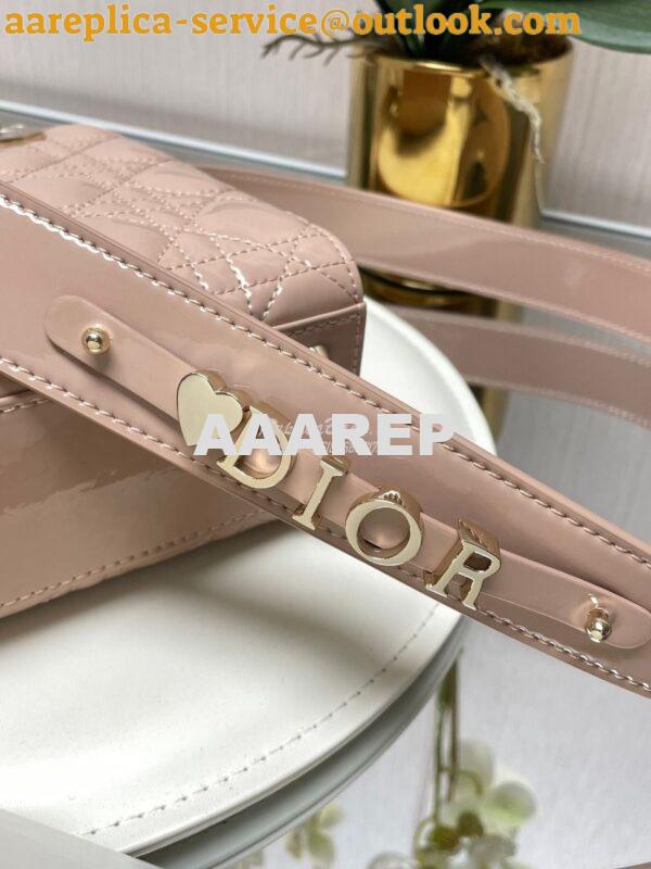 Replica Dior My ABCdior Lady Dior Bag Patent Calfskin M0538 Caramel Be 4