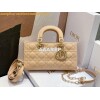 Replica Dior Lady D-Joy Bag Patent Cannage Calfskin M0540O Latte 11