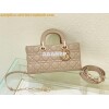 Replica Dior Lady D-Joy Bag Pastel Peyote Green Cannage Lambskin M0540 10