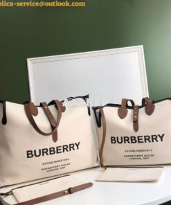 Replica Burberry The Large Soft Cotton Canvas Belt Bag 80313191 Malt B 2