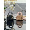 Replica Dior Micro Lady Dior Bag Light Pink Cannage Cotton with Microp 10