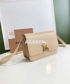 Replica Burberry Grainy Leather TB Bag 80206411 Beige 2