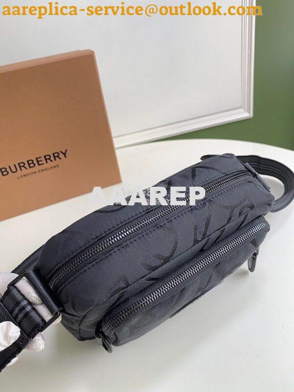 Replica Burberry Monogram Recycled Polyester Crossbody Bag 80299891 Bl 3