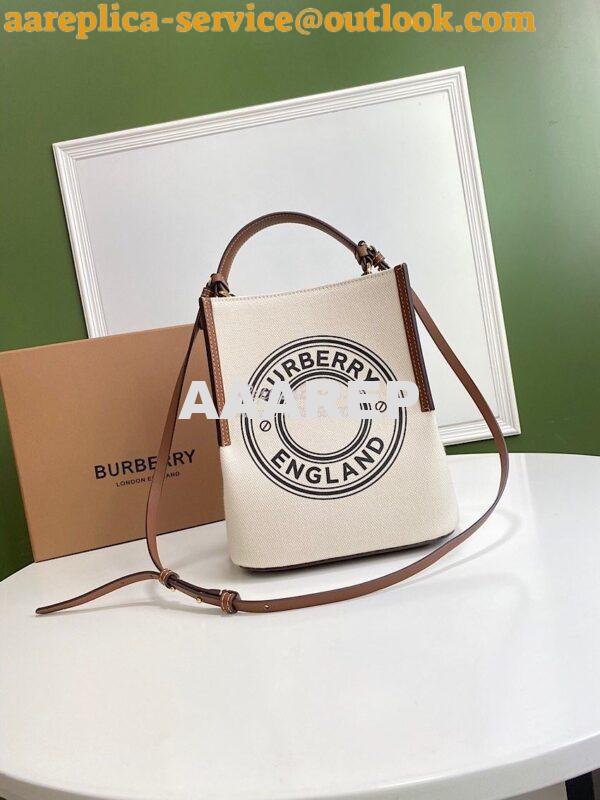 Replica Burberry Small Canvas Peggy Bucket Bag 80229491 2