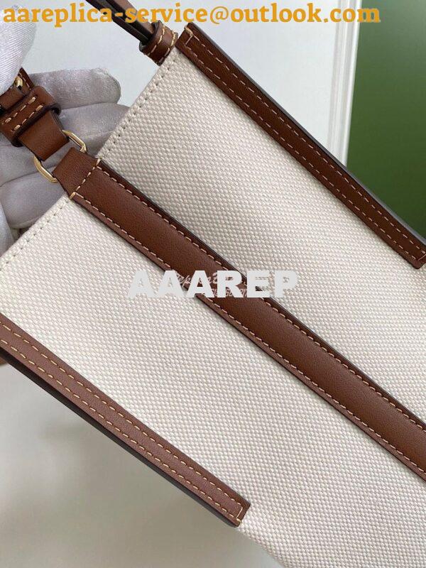 Replica Burberry Small Canvas Peggy Bucket Bag 80229491 5