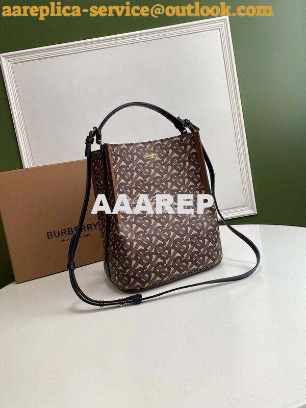 Replica Burberry Small Prnted E-Canvas Peggy Bucket Bag 80229491 3