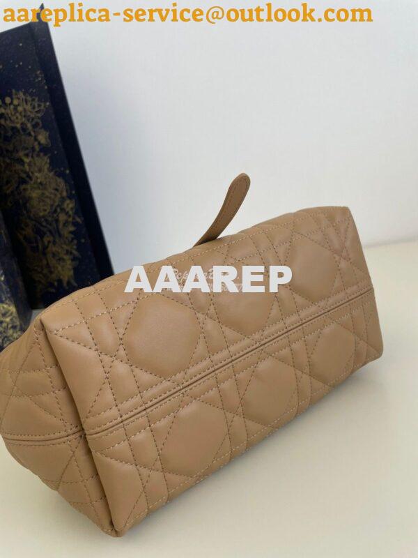 Replica Dior Small Toujours Bag in Macrocannage Calfskin M2822O Tan 9