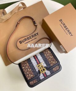 Replica Burberry Monogram Stripe E-canvas TB Bag 80103351 2