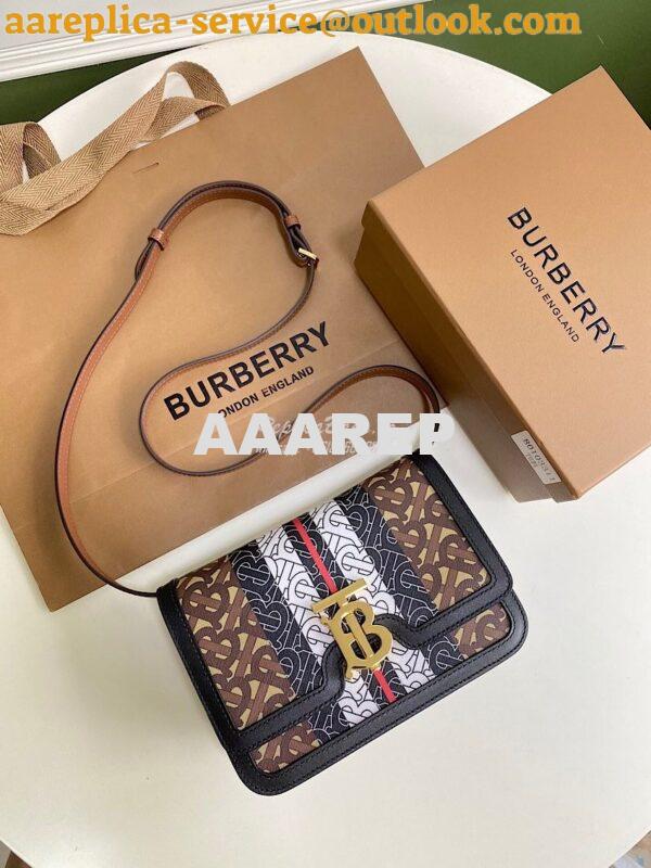 Replica Burberry Monogram Stripe E-canvas TB Bag 80103351 2