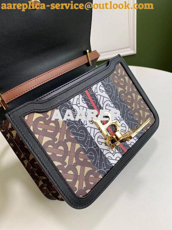 Replica Burberry Monogram Stripe E-canvas TB Bag 80103351 7