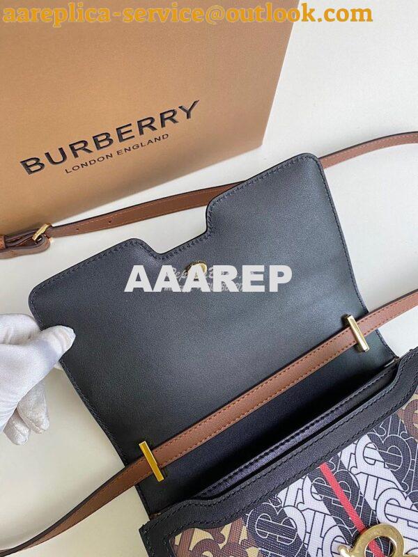 Replica Burberry Monogram Stripe E-canvas TB Bag 80103351 8