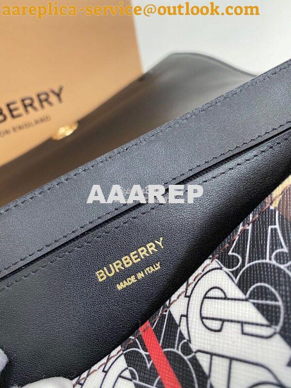 Replica Burberry Monogram Stripe E-canvas Note Crossbody Bag 80264321 9