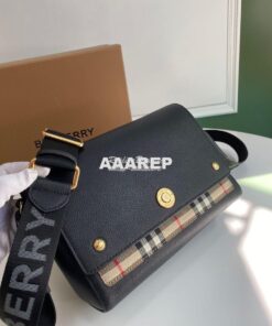 Replica Burberry Leather and Vintage Check Note Crossbody Bag 80211111 2