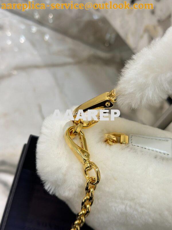 Replica Prada Re-edition Shearling Mini-bag 1BC543 White 9