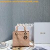 Replica Dior Small Lady D-Joy Bag Ultramatte Black Cannage Calfskin M0 13