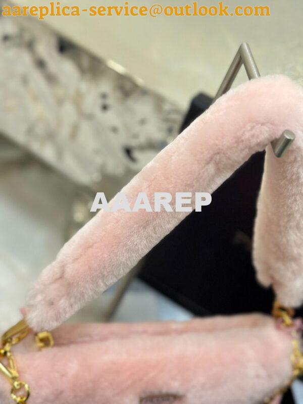 Replica Prada Re-edition Shearling Mini-bag 1BC543 Orchid Pink 8