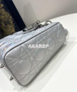 Replica Dior My ABCdior Lady Dior Bag M0538 Silver-Tone Iridescent and 2