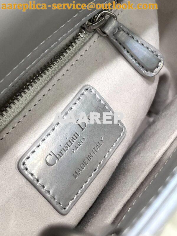 Replica Dior My ABCdior Lady Dior Bag M0538 Silver-Tone Iridescent and 7