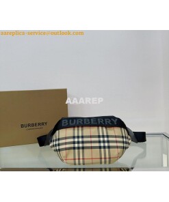 Replica Burberry Medium Logo Detail Bum Bag 80101441 Checked