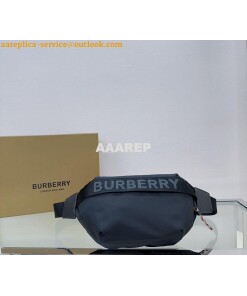 Replica Burberry Medium Logo Detail Bum Bag 80101441 Black