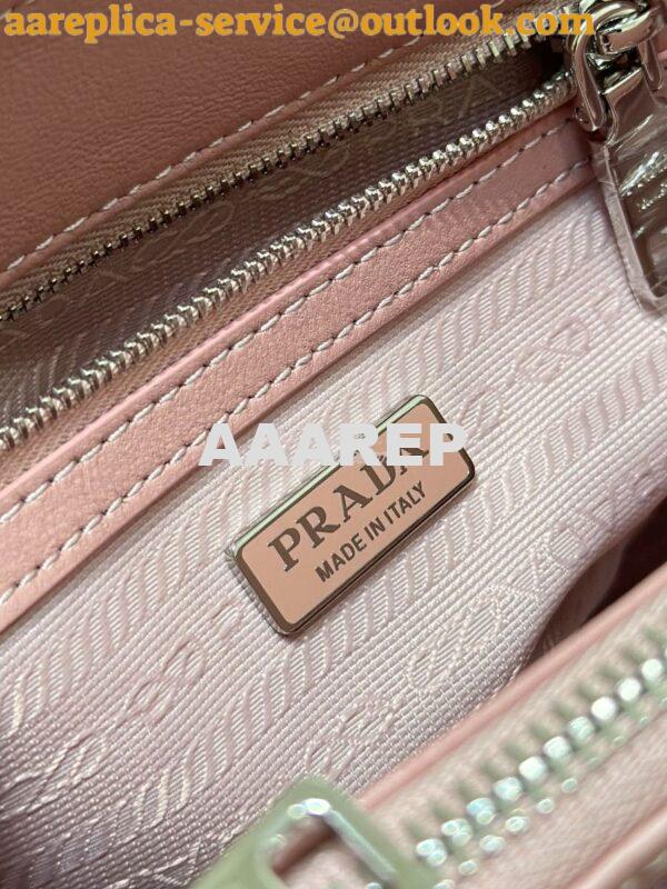 Replica Prada Galleria Satin Mini-bag With Crystals 1BA906 Alabaster P 12