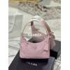 Replica Prada Satin Mini-Bag with Artificial Crystals 1NE515 Platinum 13