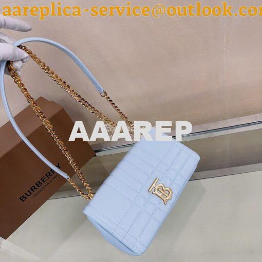 Replica Burberry Small Lola Bag Lambskin 80704951 Pale Blue 2