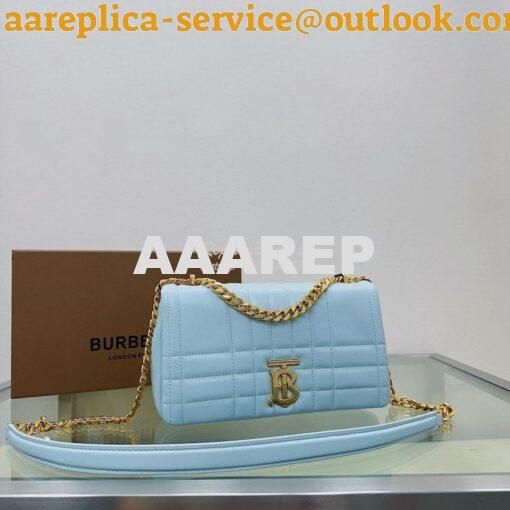 Replica Burberry Small Lola Bag Lambskin 80704951 Pale Blue 5