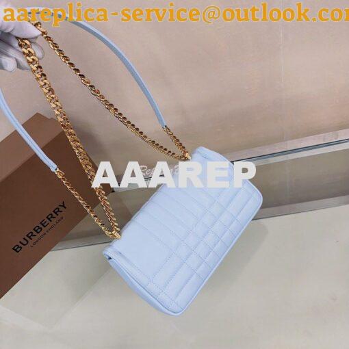 Replica Burberry Small Lola Bag Lambskin 80704951 Pale Blue 10