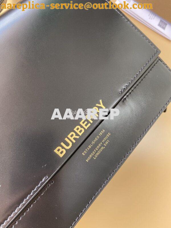 Replica Burberry Small Leather Grace Bag 595155 Black 4