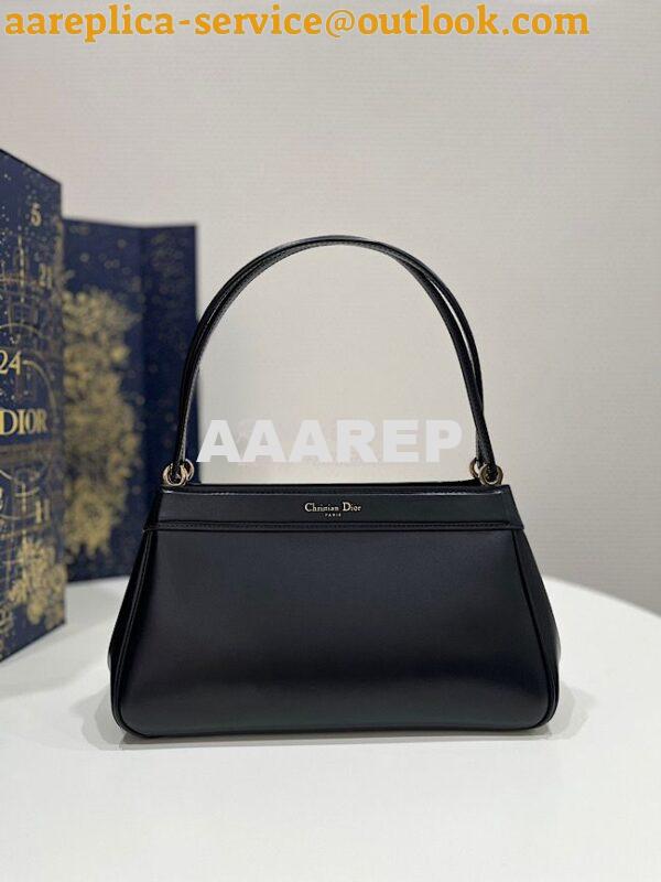 Replica Dior Medium Key Bag Black Box Calfskin M1843 3