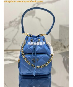 Replica Prada Re-Edition 1995 Chaîne Re-Nylon shoulder bag 1BH038 Blue