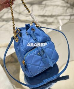 Replica Prada Re-Edition 1995 Chaîne Re-Nylon shoulder bag 1BH038 Blue 2