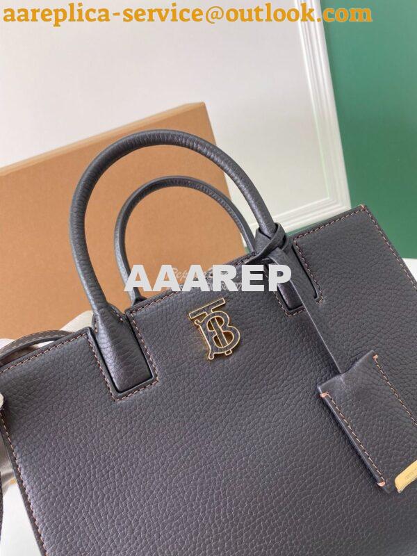 Replica Burberry Grainy Leather Mini Frances Bag Crossbody bag black 3