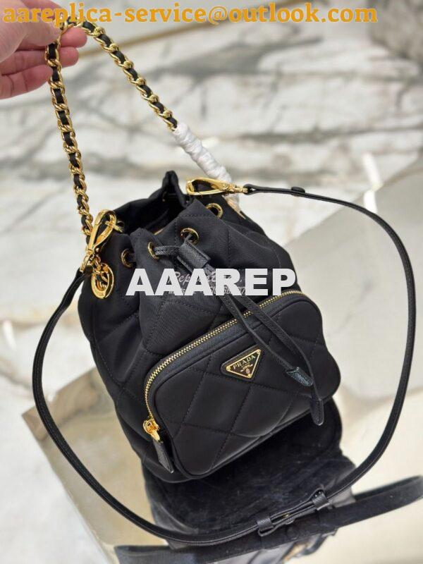 Replica Prada Re-Edition 1995 Chaîne Re-Nylon shoulder bag 1BH038 Blac 2