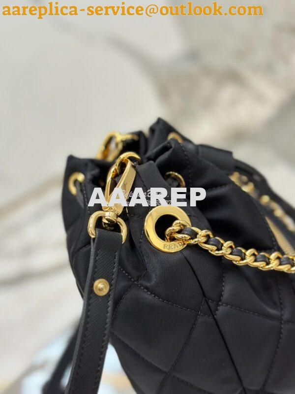 Replica Prada Re-Edition 1995 Chaîne Re-Nylon shoulder bag 1BH038 Blac 5