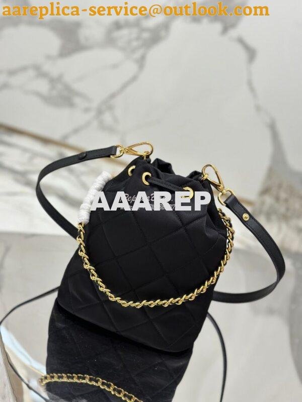 Replica Prada Re-Edition 1995 Chaîne Re-Nylon shoulder bag 1BH038 Blac 8