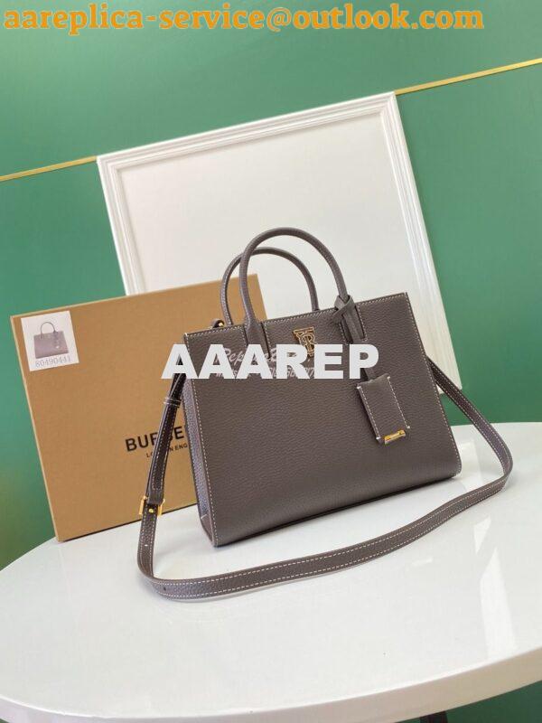 Replica Burberry Grainy Leather Mini Frances Bag Crossbody bag dark gr 2