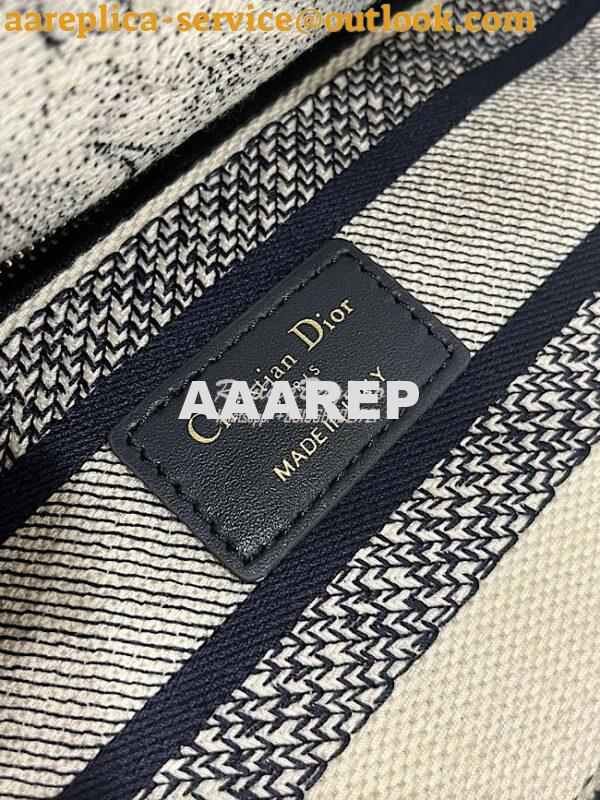 Replica Dior Medium Lady D-Lite Bag Denim Dior Jardin Magique Embroide 8