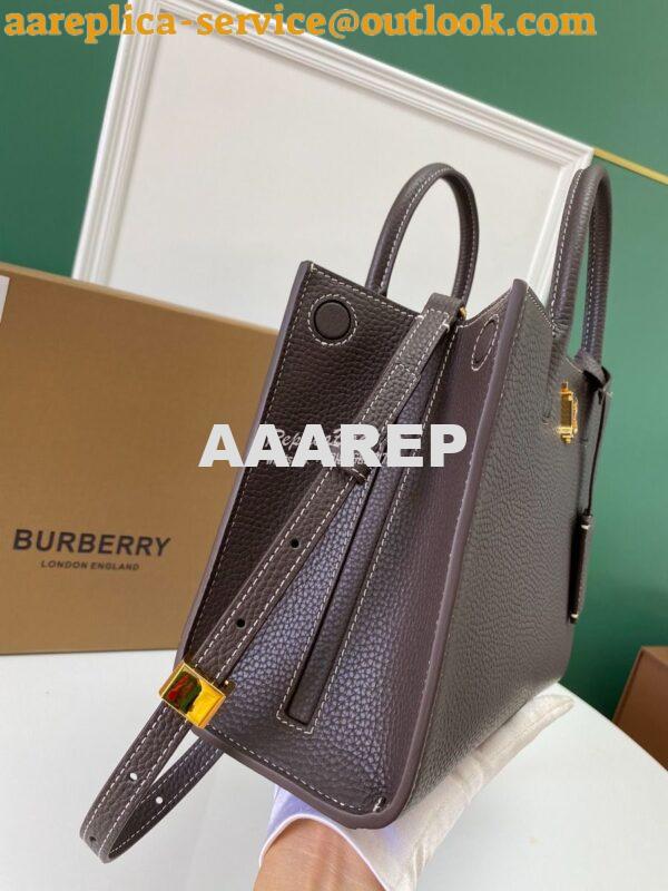 Replica Burberry Grainy Leather Mini Frances Bag Crossbody bag dark gr 5