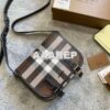 Replica Burberry Check and Leather Backpack 80514141 10