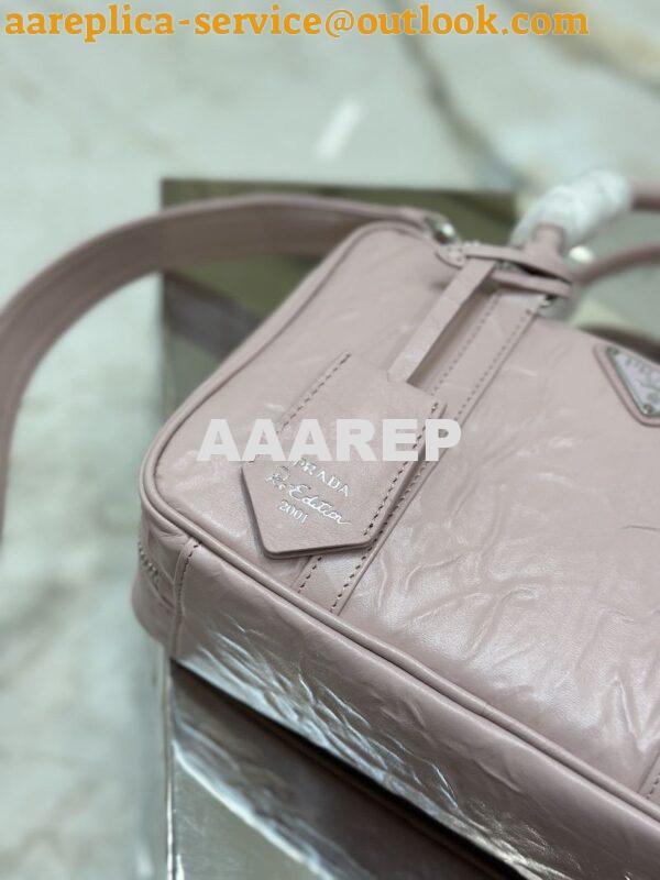 Replica Prada Medium Antique Nappa Leather Top Handle Bag 1BB092 Alaba 9