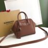 Replica Burberry Small Panelled Leather Cube Bag Black 12