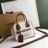 Replica Burberry Small Leather Cube Bag Black 10