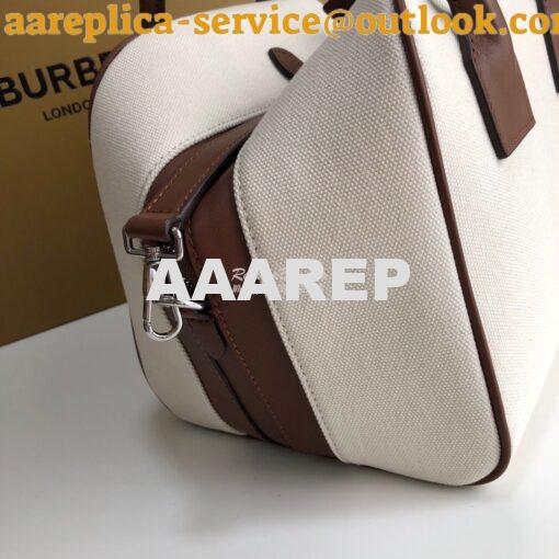 Replica Burberry Small Horseferry Print Canvas Cube Bag 6