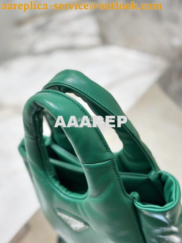 Replica Prada Small Padded Soft Nappa-Leather bag 1BA359 Green 7