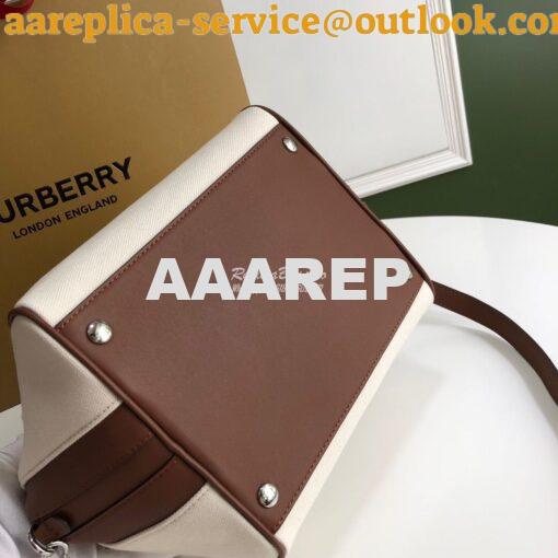 Replica Burberry Small Horseferry Print Canvas Cube Bag 11